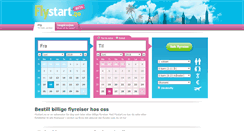 Desktop Screenshot of flystart.no